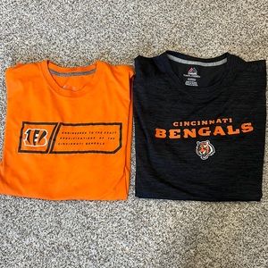 2 Cincinnati Bengals men's short sleeve T shirts - size XL